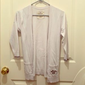 White Hollister Cardigan